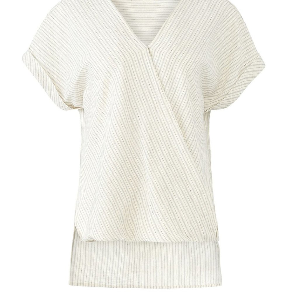 Fleurtine cotton drape shirt